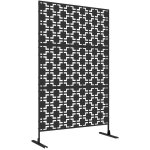 Outsunny panneau brise vue décoratif paravent extérieur à motif ajouré géométrique en métal - 122 x 45 ... Outsunny panneau brise vue décoratif paravent extérieur à motif ajouré géométrique en métal - 122 x 45 ...