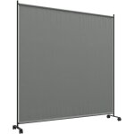 Panneau brise - vue paravent ext�rieur sur roulettes - autoportant - dim. 183l x 30l x 181h cm - gris ...