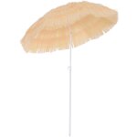 Outsunny - parasol - m�tal - 160x160x190cm - beige