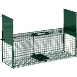 Outsunny - pige de capture pour petits animaux type lapin rat - 2 entres + poigne - dim. 80l x 25l ...