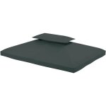 Toile de rechange pour pavillon tonnelle tente 3 x 4 m polyester haute densit� 180 g / m� gris fonc�