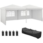 Tonnelle barnum pliant pop - up - 4 pans latraux amovibles, 6 fentres, sac transport, 5 sacs lestage ...