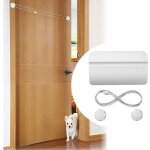 Ouvre - porte automatique pour chiens et chats, fermeture par sangle de chati�re, facilement r�glable, ...