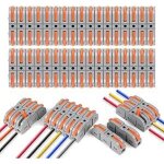 Ouylaf - connecteur de c�ble, 34 pi�ces bornes de connexion, borne spl - 1 avec levier de commande, borne ...