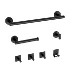 Ouylaf - porte - serviettes, kit accessoires de salle de bain 7 pi�ces, porte - papier toilette et crochets ...