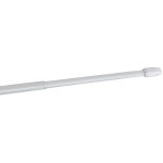 Ovale - 2 tringles  rideaux extensibles 40 - 65cm coloris - blanc