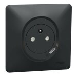 Schneider electric - ovalis - combi 2p + t 16a affleurante + chargeur usb - c 10, 5w - connex. auto - ...
