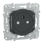 Ovalis - prise 2p + t 16a affleurante - bornes auto - anthracite - griffes mont�es (s340052c)