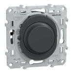 Schneider electric - ovalis - variateur de lumi�re universel - 2 / 3 fils - anthracite (s340519)