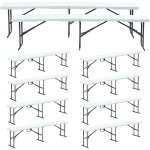 Lot de 10 bancs pliables - banc pliant de camping
