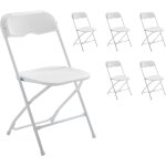 Lot de 6 chaises pliantes