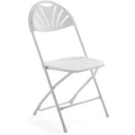 Rekkem - chaise pliante et housse de chaise blanche Rekkem - chaise pliante et housse de chaise blanche