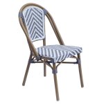 Oviala - chaise de terrasse en aluminium et rotin synthétique Oviala - chaise de terrasse en aluminium et rotin synthétique