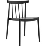 Oviala - chaise de terrasse en polypropylne noire