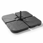Lot de 4 dalles à remplir en polyéthylène noir Lot de 4 dalles à remplir en polyéthylène noir