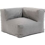 Oviala - fauteuil d'angle pour canap modulable gris - mixi