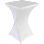 Housse de mange - debout carr blanche 70x70x80 cm