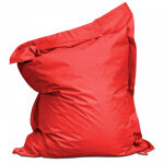 Oviala - housse vide de pouf de jardin en polyester rouge 140 x 120 cm