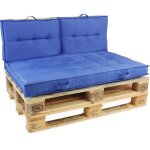 Pack salon de jardin palettes et cousinage bleu