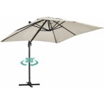 Parasol d�port� rotatif 2x3m en aluminium �cru