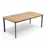 Oviala - table de jardin en aluminium et teck Oviala - table de jardin en aluminium et teck