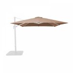 Toile pour parasol déporté 3x3m taupe - malaga, brescia et palma Toile pour parasol déporté 3x3m taupe - malaga, brescia et palma