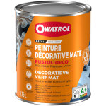 Owatrol - peinture antirouille d�corative rustol deco mat blanc pur (ral 9010) 0. 75 litre