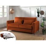 Lisa design - owen - canapé 3 places convertible - couchage quotidien - matelas 12 cm - en velours Lisa design - owen - canapé 3 places convertible - couchage quotidien - matelas 12 cm - en velours