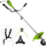 Oxeo - d�broussailleuse �lectrique 1400w - 2en1 - coupe - bordure - t�te double fil - t�te universelle ...