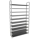 Oxeo - etagère chaussures modulables - 10 niveaux - 100x30x175 cm - jusqu'à 50 paires de chaussures - ... Oxeo - etagère chaussures modulables - 10 niveaux - 100x30x175 cm - jusqu'à 50 paires de chaussures - ...