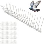 Oxeo - pics anti - pigeon 3 mtres - rpulsif pigeons corbeaux moineaux - pointes inox - flexible - installati ...