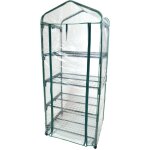 Oxeo - serre de jardin 4 tages avec bche transparente 69x49x155cm en pvc - porte enroulable - pour ...