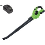 Oxeo - souffleur batterie 18v easy full avec batterie 2ah et chargeur - feuilles mortes - vitesse max ...