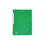 Oxford - chemises  lastique en carton au format a4 - dos 2  3 cm vert - lot de 10