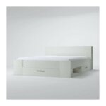 M&s - oxygene lit adulte contemporain blanc mat - l 140 x l 190 cm
