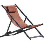 Ozalide - ensemble de 2 chiliennes athos terracotta l 110xl 55. 5xh 97 cm