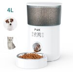P&k - lcd distributeur de croquettes 4l pour chats et chiens blanc m80 distributeur automatique de nourriture ... P&k - lcd distributeur de croquettes 4l pour chats et chiens blanc m80 distributeur automatique de nourriture ...