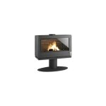 Pole  bois fonte 12kw anthracite - p912744