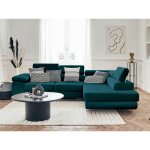 Bestmobilier - pablo - canap d'angle droit - 5 places - convertible avec coffre et ttires rglables ...
