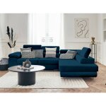 Bestmobilier - pablo - canap d'angle droit - 5 places - convertible avec coffre et ttires rglables ...