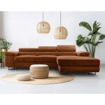 Bestmobilier - pablo - canap d'angle droit - 6 places - convertible avec coffre et ttires rglables ...