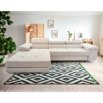 Bestmobilier - pablo - canap d'angle gauche - 6 places - convertible avec coffre et ttires rglables ...
