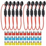 Pack de 10 porte - fusibles pour fusibles automobiles avec boîtier entièrement encapsulé porte - fusible ... Pack de 10 porte - fusibles pour fusibles automobiles avec boîtier entièrement encapsulé porte - fusible ...