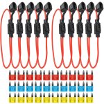 Pack de 10 porte - fusibles pour fusibles automobiles avec botier entirement encapsul porte - fusible ...