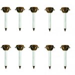Weitech - pack 10x rpulsifs solaires anti - serpent lzar jardin repousse serpent