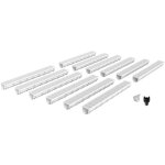 Mea - pack de 12 : caniveau extérieur avec grille en plastique recyclé gris decoline - caniveaux pour ... Mea - pack de 12 : caniveau extérieur avec grille en plastique recyclé gris decoline - caniveaux pour ...
