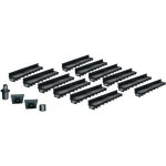 Mea - pack de 12 : caniveau extérieur avec grille à fente en pp recyclé classe a15 park - caniveaux pour ... Mea - pack de 12 : caniveau extérieur avec grille à fente en pp recyclé classe a15 park - caniveaux pour ...