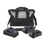 Schneider - pack 2 batteries 2ah + chargeur rapide + sac de rangement s50560