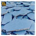 Pack 200kg paillage minral paillettes ardoise noire  30 / 80 mm (8 sacs x 25kg) - livraison standard ...