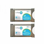 Pack 2x modules pcmcia fransat ci + dernire version 1. 3 carte pc7 dcodeur tv - ready for 4k / uhd ...